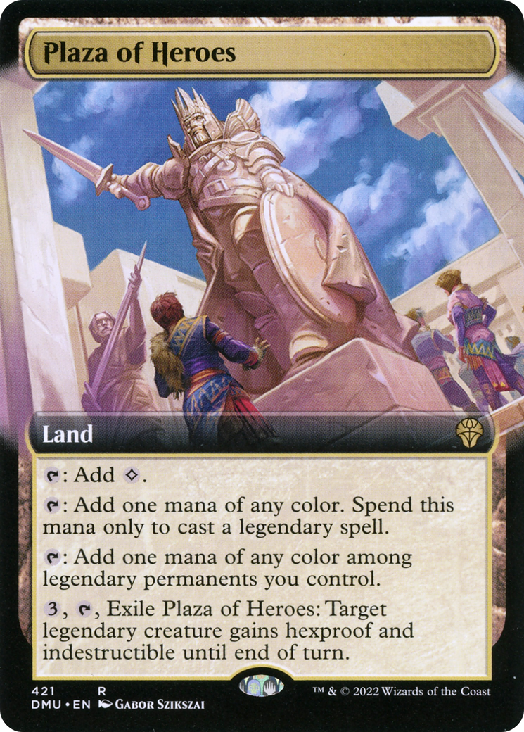 Plaza of Heroes (DMU-421) - Dominaria United: (Extended Art)