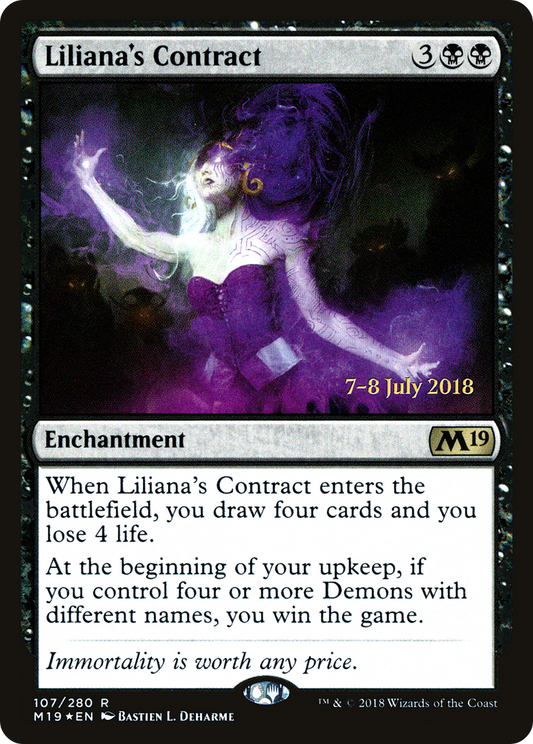 Liliana's Contract (PM19-107S) - Core Set 2019 Promos Foil