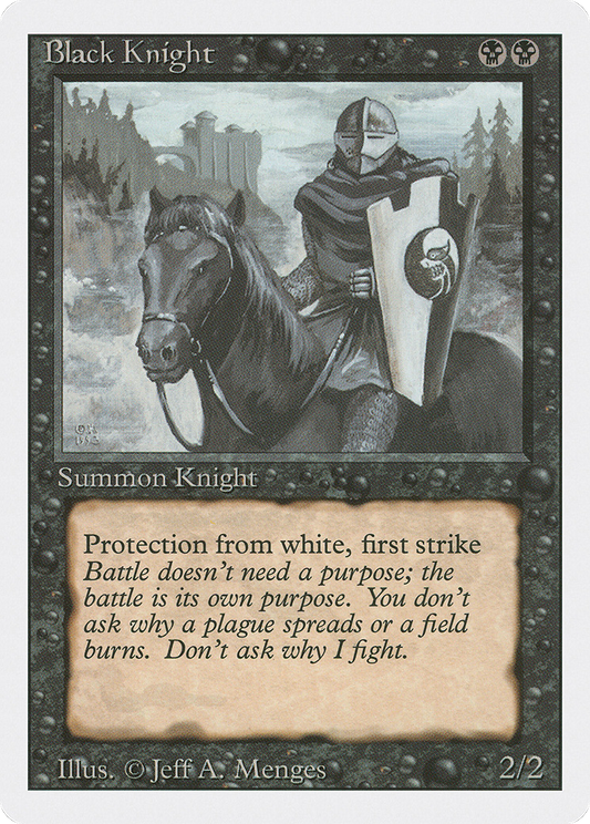 Black Knight (3ED-095) - Revised Edition