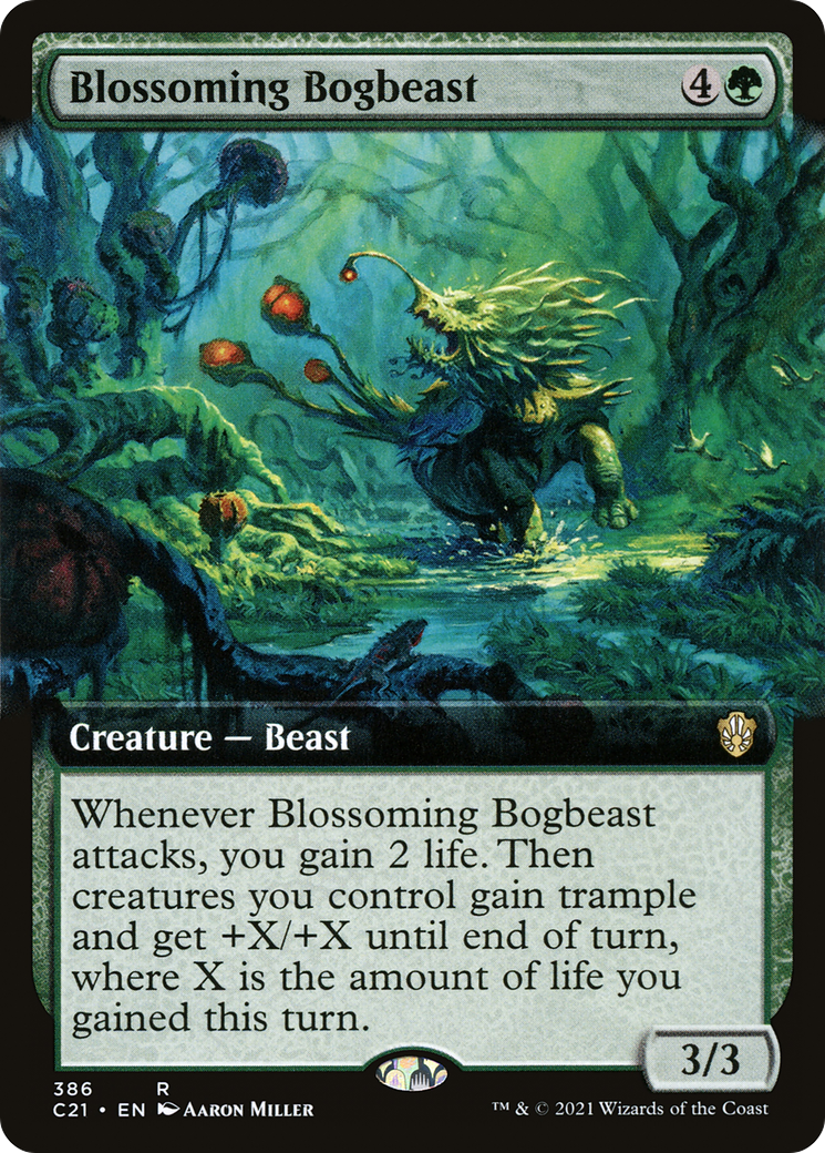 Blossoming Bogbeast (C21-386) - Commander 2021: (Extended Art)