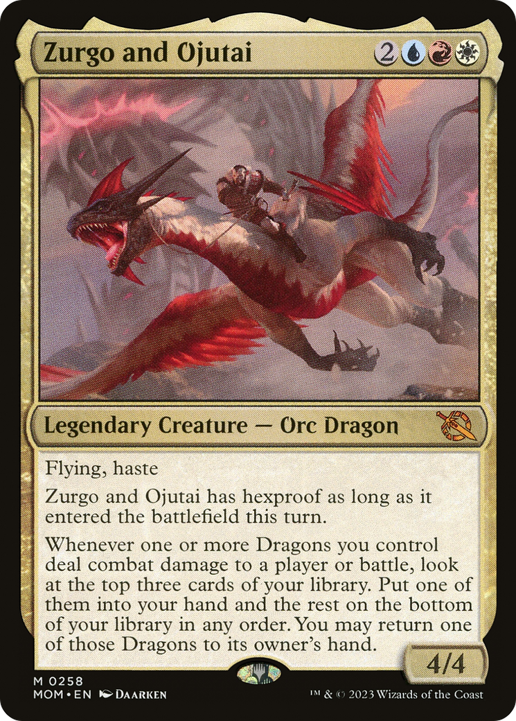 Zurgo and Ojutai (MOM-258) - March of the Machine Foil