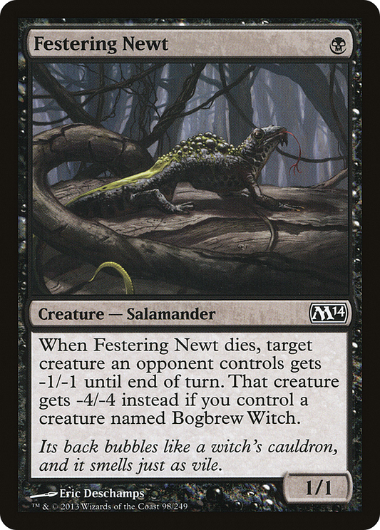 Festering Newt (M14-098) - Magic 2014 Foil