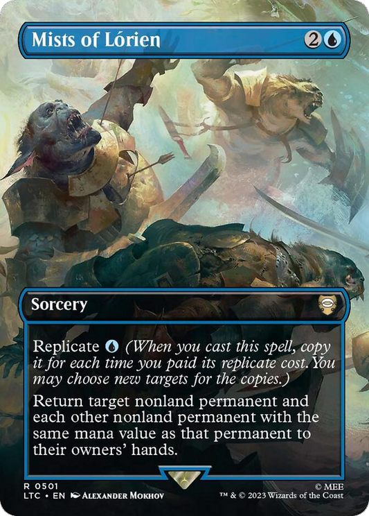 Mists of Lorien (Borderless) (LTC-501) - Tales of Middle-earth Commander (Borderless) Foil