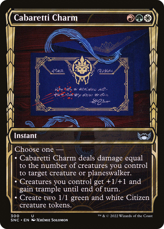 Cabaretti Charm (SNC-300) - Streets of New Capenna: (Showcase) Foil