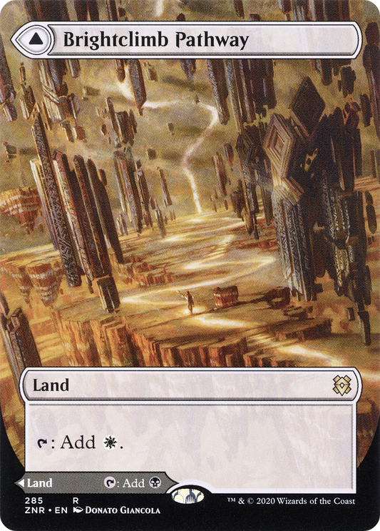 Brightclimb Pathway // Grimclimb Pathway  (Borderless)(ZNR-285) - Zendikar Rising: (Showcase) Foil