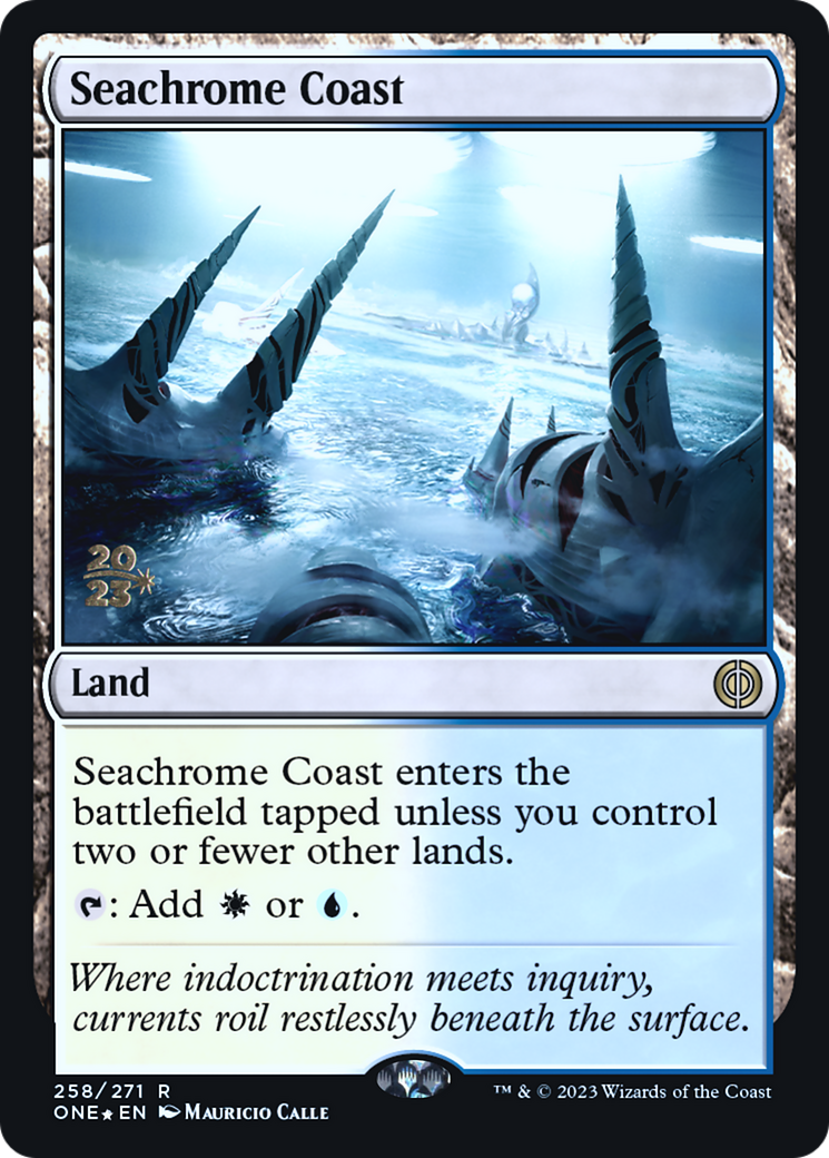 Seachrome Coast (PONE-258S) - Phyrexia: All Will Be One Promos Foil