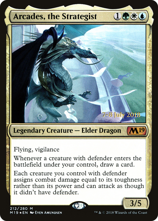 Arcades, the Strategist (PRE-212) - Core Set 2019 Promos Foil