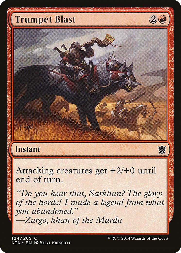 Trumpet Blast (KTK-124) - Khans of Tarkir Foil