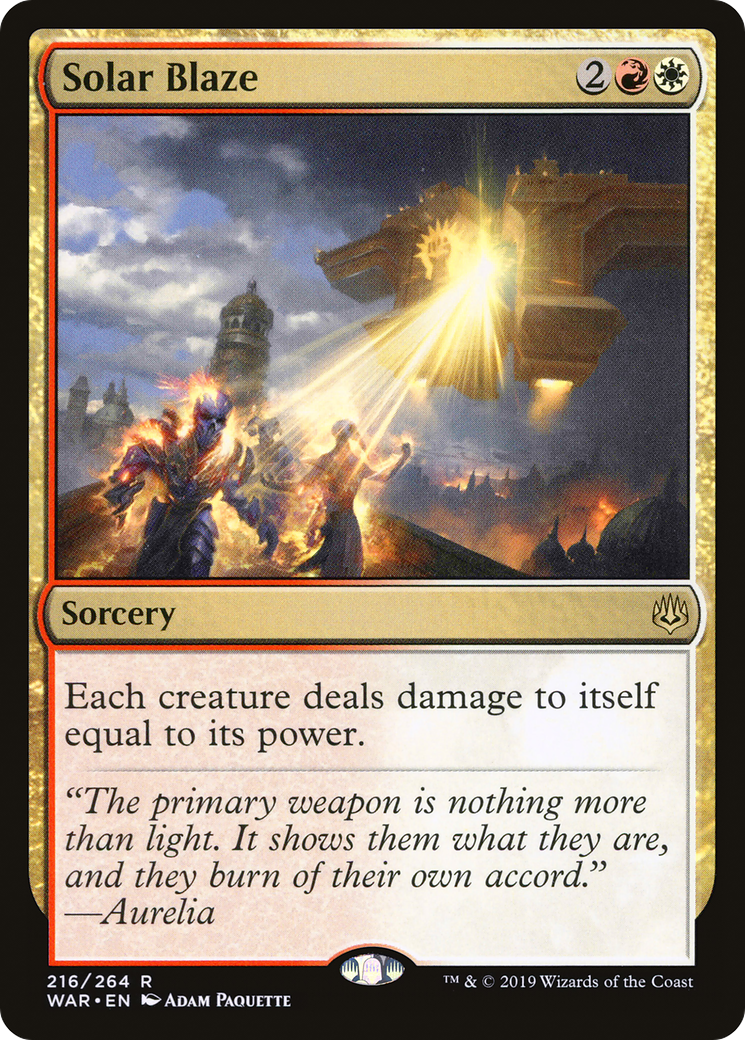 Solar Blaze (WAR-216) - War of the Spark Foil