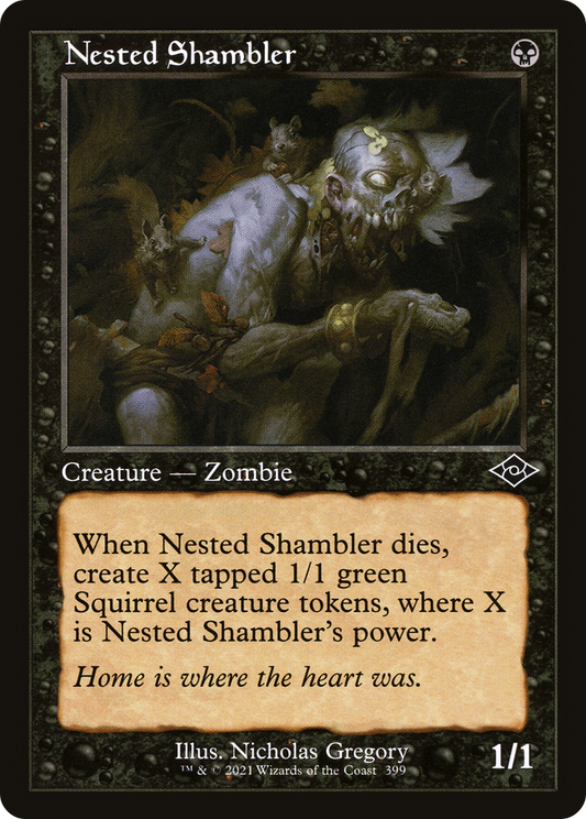 Nested Shambler (MH2-399) - Modern Horizons 2 Etched Foil