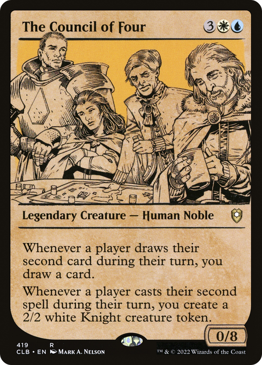 The Council of Four (CLB-419) - Commander Legends: Battle for Baldur's Gate: (Showcase) Foil