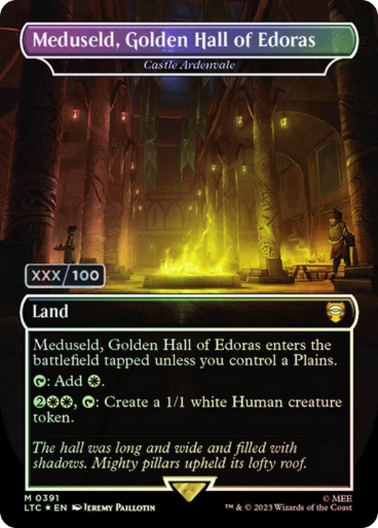 Castle Ardenvale (LTC-391Z) - Tales of Middle-earth Commander / Meduseld, Golden Hall of Edoras (Borderless) Foil