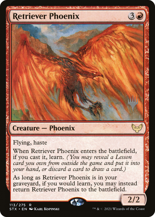 Retriever Phoenix (PSTX-113P) - Strixhaven: School of Mages Promos Foil