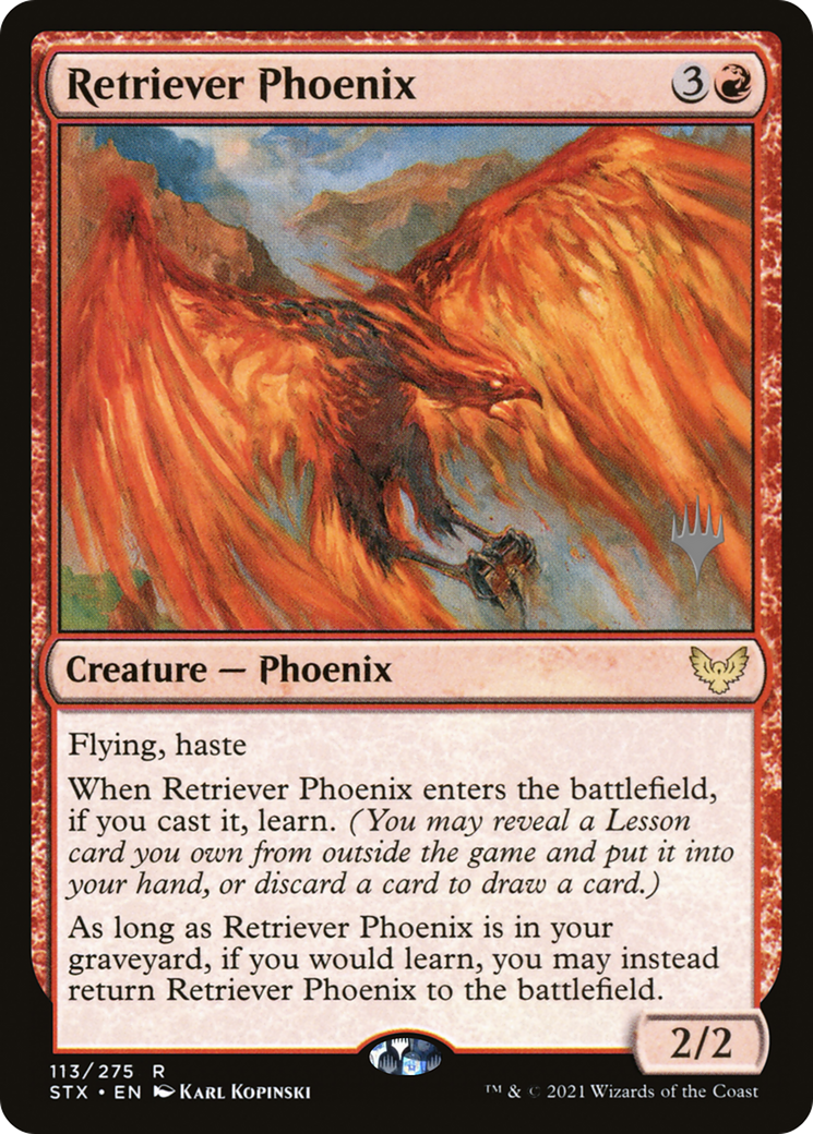 Retriever Phoenix (PPSTX-113) - Strixhaven: School of Mages Promos (Promo Pack) Foil