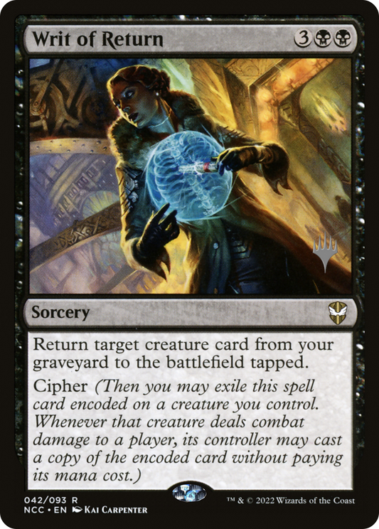 Writ of Return (PNCC-42P) - New Capenna Commander Promos Foil