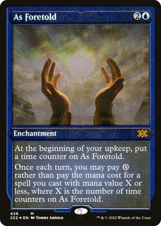 As Foretold (2X2-426) - Double Masters 2022 Etched Foil