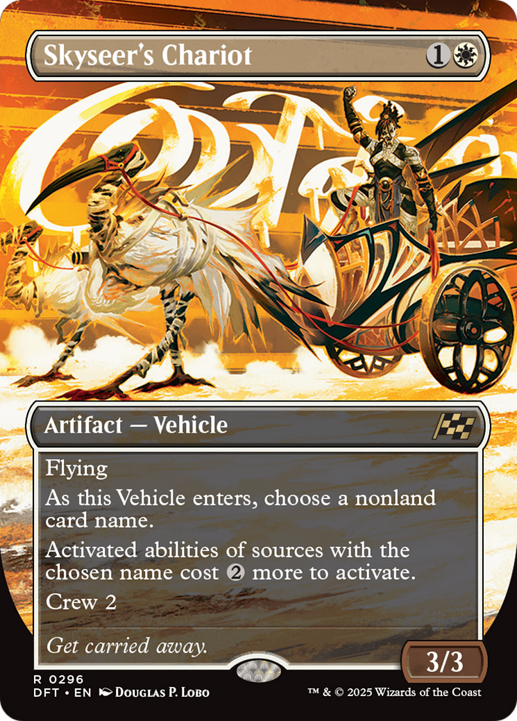Skyseer's Chariot  (Borderless)(DFT-296) - Aetherdrift Foil