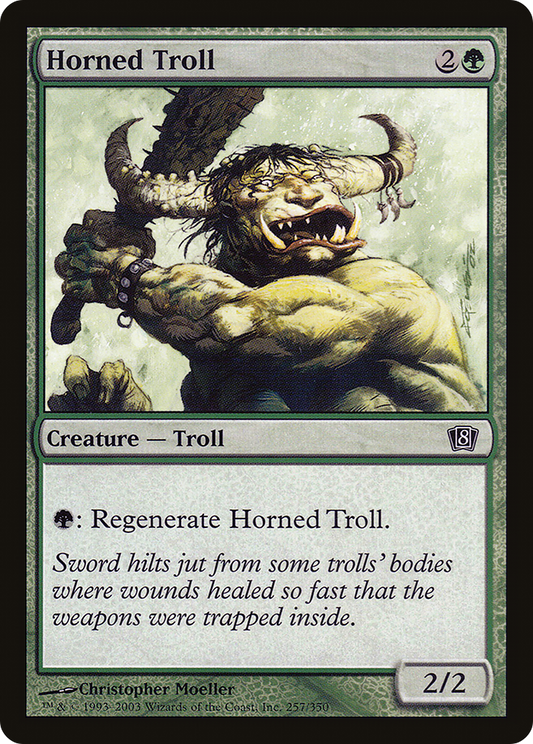 Horned Troll (8ED-257★) - Eighth Edition Foil