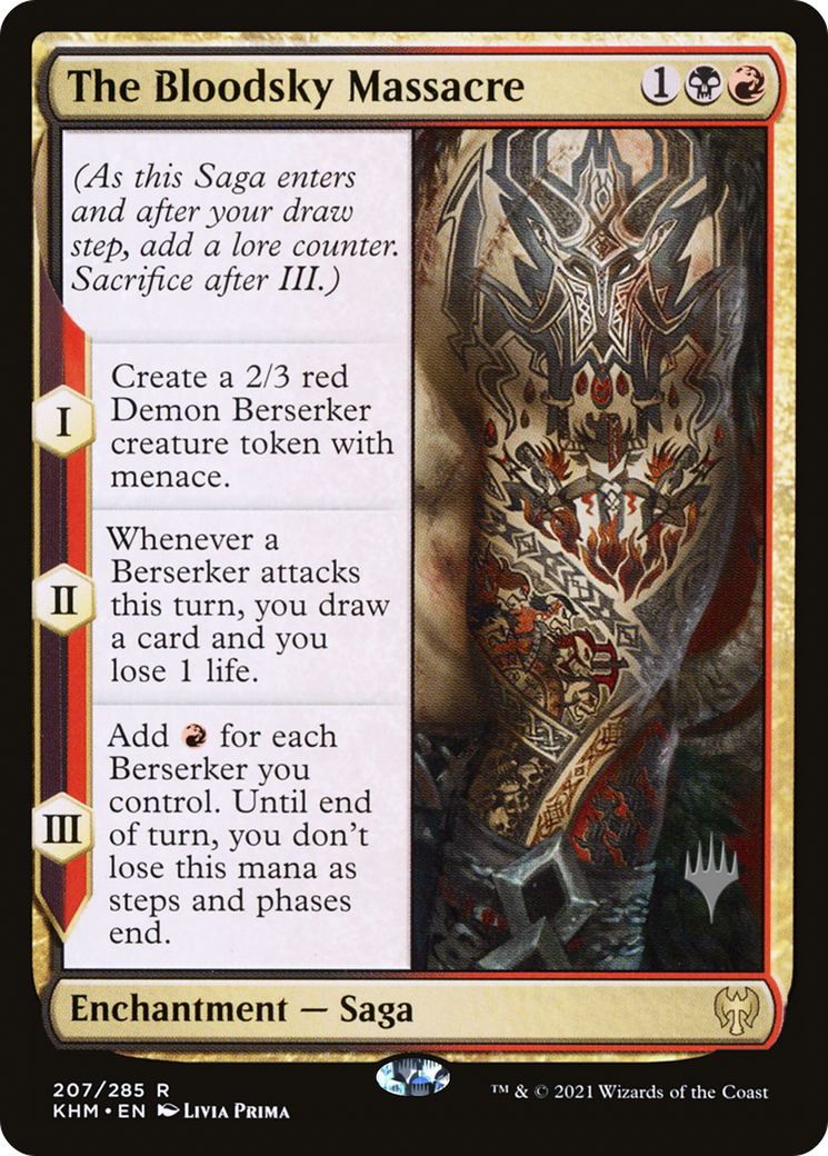 The Bloodsky Massacre (PPKHM-207P) - Kaldheim Promos Foil (Promo Pack)