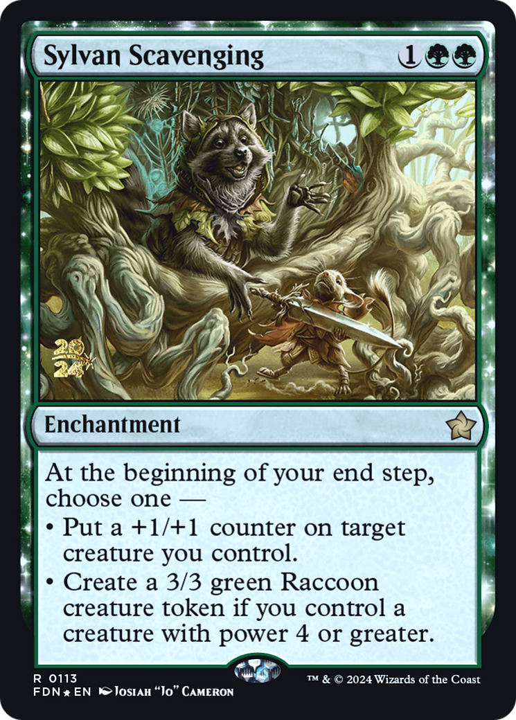 Sylvan Scavenging (PRE-113) - Foundations Promos Foil