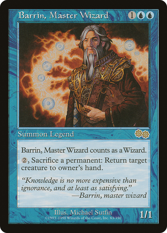 Barrin, Master Wizard (USG-063) - Urza's Saga