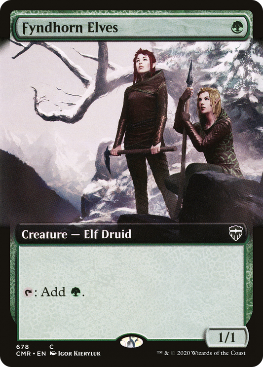 Fyndhorn Elves (CMR-678) - Commander Legends: (Extended Art) Foil