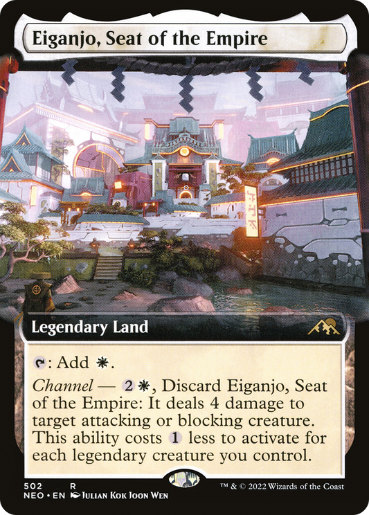 Eiganjo, Seat of the Empire (NEO-502) - Kamigawa: Neon Dynasty: (Extended Art)