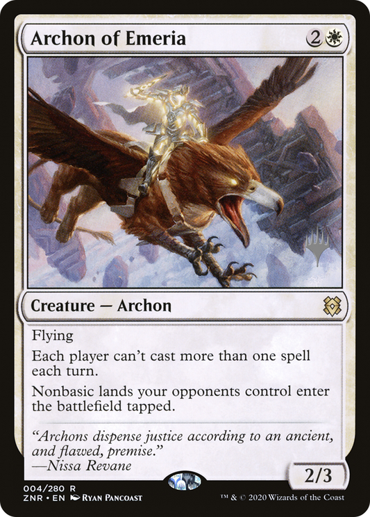 Archon of Emeria (PPZNR-04P) - Zendikar Rising Promos (Promo Pack)