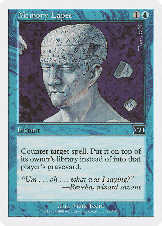 Memory Lapse (6ED-081) - Classic Sixth Edition