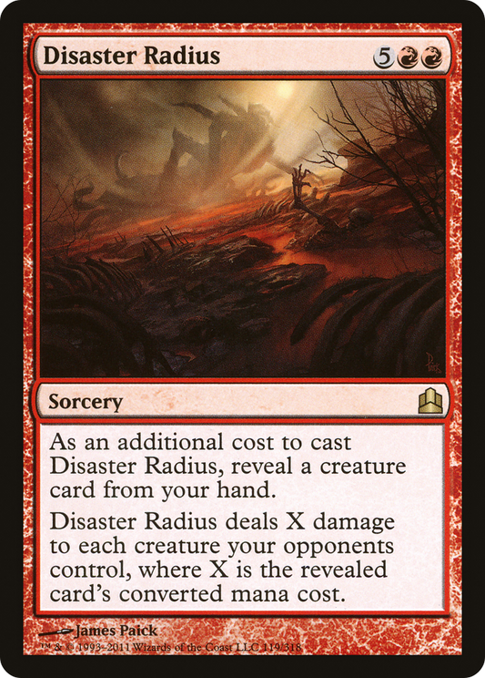 Disaster Radius (CMD-119) - Commander 2011