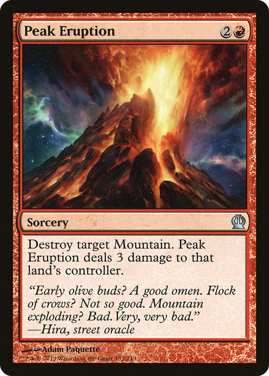 Peak Eruption (THS-132) - Theros Foil