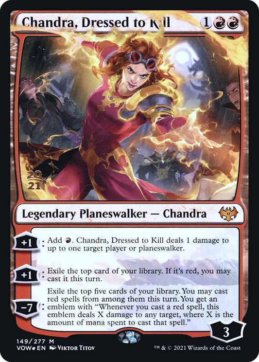 Chandra, Dressed to Kill (PVOW-149S) - Innistrad: Crimson Vow Promos Foil