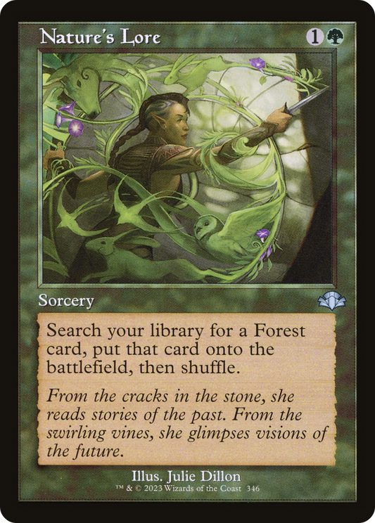 Nature's Lore (Retro Frame) (DMR-346) - Dominaria Remastered Foil