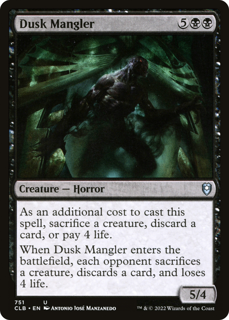 Dusk Mangler (CLB-751) - Commander Legends: Battle for Baldur's Gate