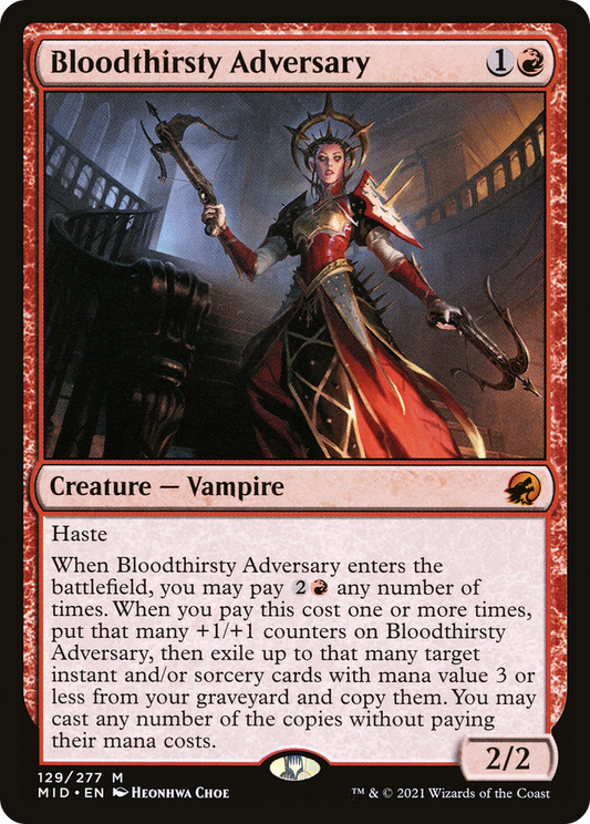 Bloodthirsty Adversary (MID-129) - Innistrad: Midnight Hunt