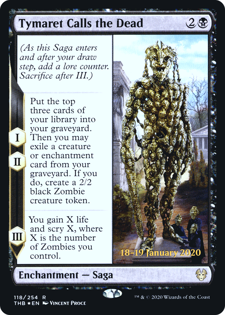 Tymaret Calls the Dead (PTHB-118S) - Theros Beyond Death Promos Foil