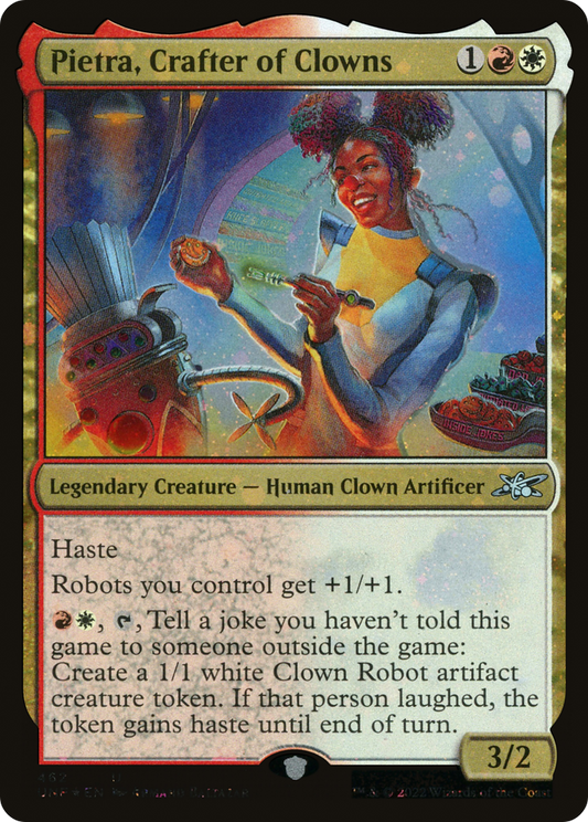 Pietra, Crafter of Clowns (UNF-462) - Unfinity Foil