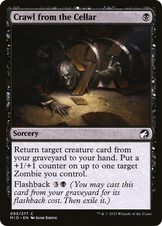 Crawl from the Cellar (MID-093) - Innistrad: Midnight Hunt Foil