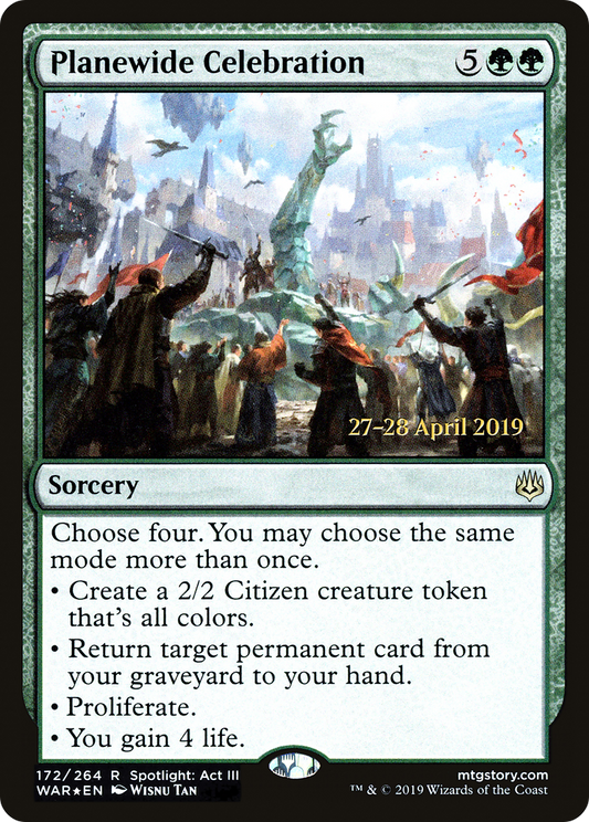 Planewide Celebration (PWAR-172S) - War of the Spark Promos Foil