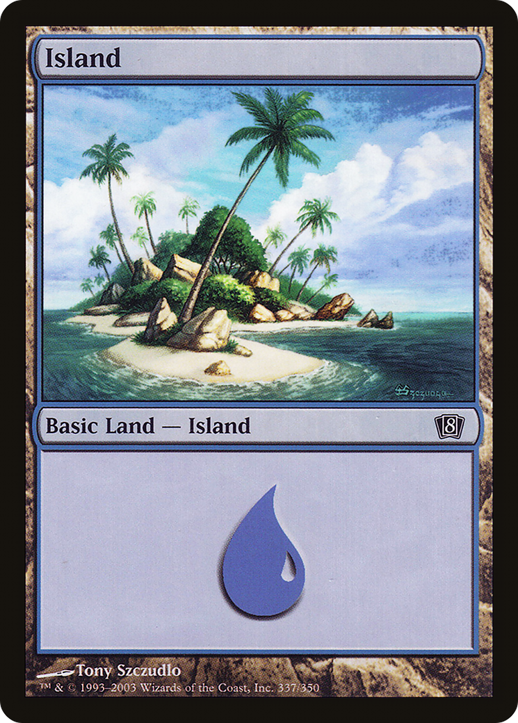 Island (8ED-337★) - Eighth Edition Foil