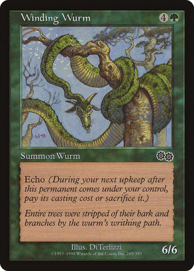 Winding Wurm (USG-285) - Urza's Saga