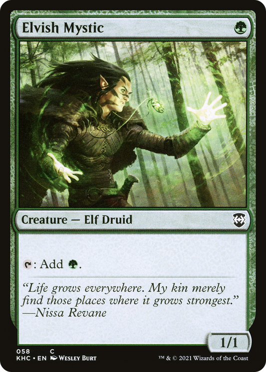 Elvish Mystic (KHC-058) - Kaldheim Commander