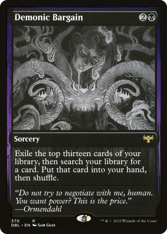 Demonic Bargain (DBL-370) - Innistrad: Double Feature Foil