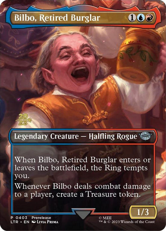 Bilbo, Retired Burglar (PRE-403) - Tales of Middle-earth Promos (Borderless) Foil