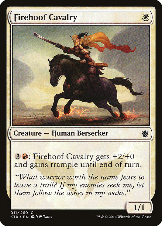 Firehoof Cavalry (KTK-011) - Khans of Tarkir Foil