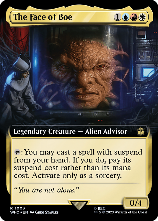 The Face of Boe (Extended Art) (Surge Foil) (WHO-1003) - Doctor Who: (Extended Art) Foil