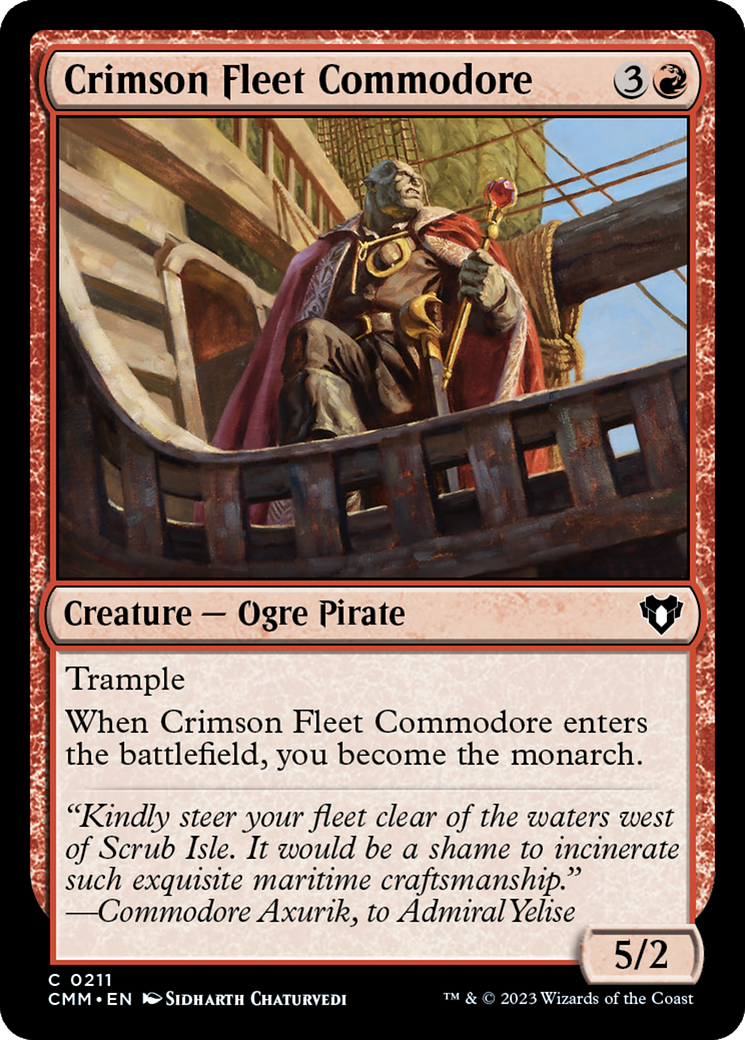 Crimson Fleet Commodore (CMM-211) - Commander Masters