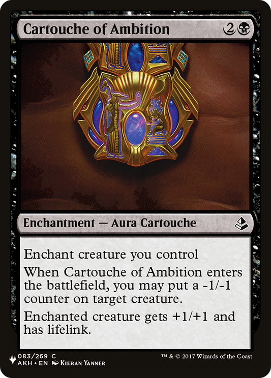 Cartouche of Ambition (LIST-AKH-83) - The List