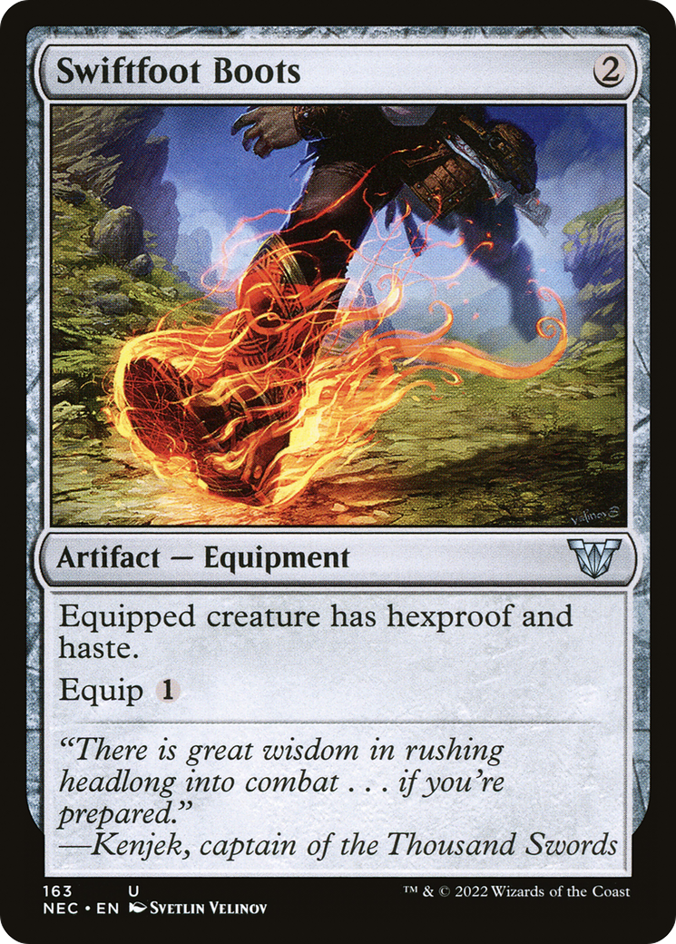 Swiftfoot Boots (NEC-163) - Neon Dynasty Commander