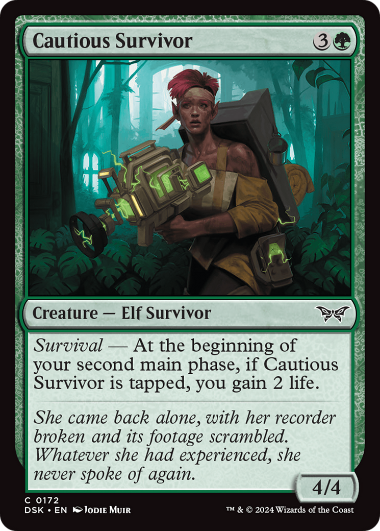 Cautious Survivor (DSK-172) - Duskmourn: House of Horror Foil